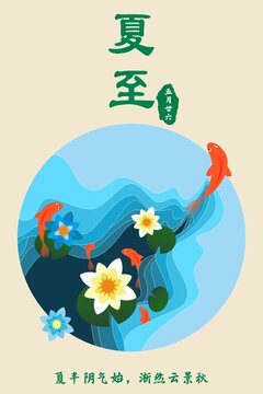 夏至節(jié)氣宣傳海報(bào)