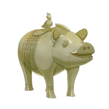 豕形銅尊