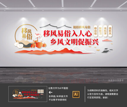 移風(fēng)易俗鄉(xiāng)風(fēng)文明文化墻