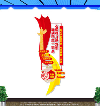 豎版石榴籽精神文化墻