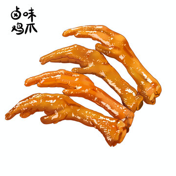鹵味虎皮雞爪鳳爪插畫包裝手繪插畫