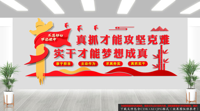真抓實(shí)干黨建文化墻