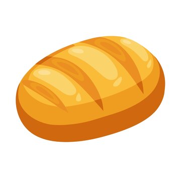 卡通風(fēng)格美味長面包