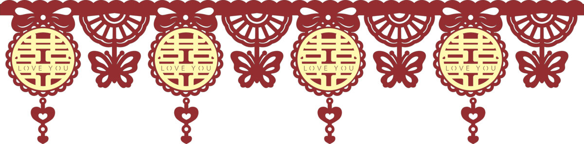 中式喜慶婚慶裝飾掛件墻圍