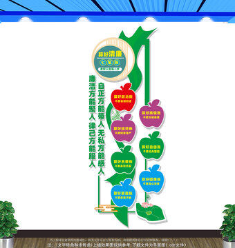 豎版人生七筆賬文化墻