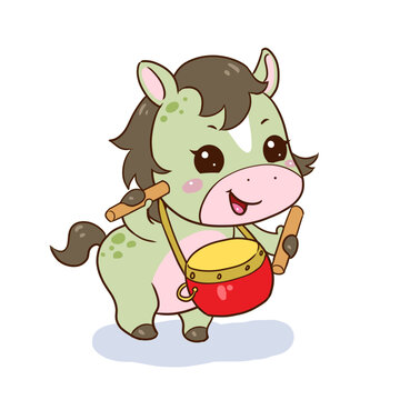 卡通馬