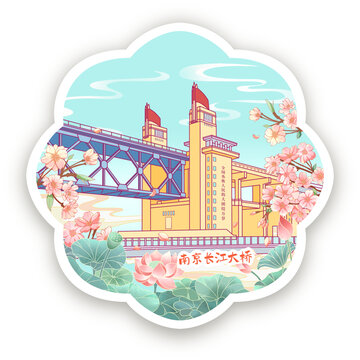 南京長(zhǎng)江大橋冰箱貼