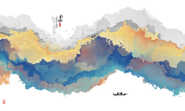 新中式水墨山水
