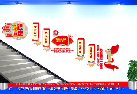 民族團(tuán)結(jié)樓道文化墻