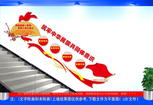 民族團(tuán)結(jié)樓梯文化墻