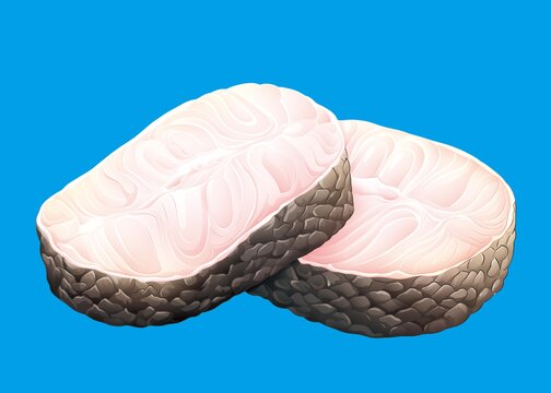 手繪鱈魚塊