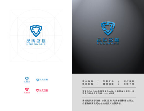盾牌科技安防智能鎖LOGO