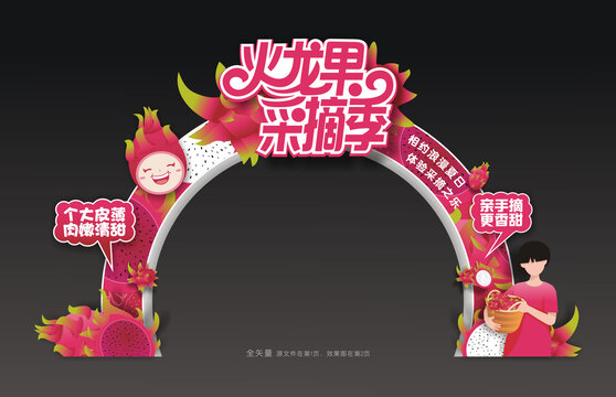 火龍果采摘季拱門