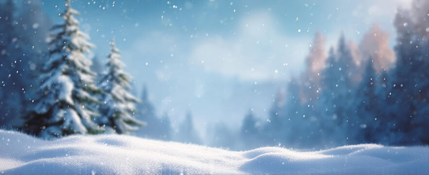 冬季雪景圣誕節(jié)背景圖