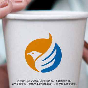 鷹字母E標(biāo)志LOGO設(shè)計(jì)