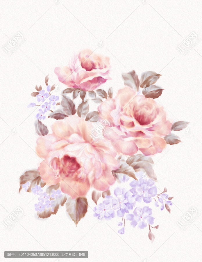 水彩花卉（未分層）