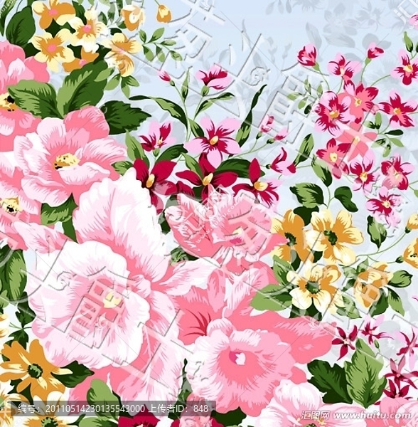 分光花卉圖案