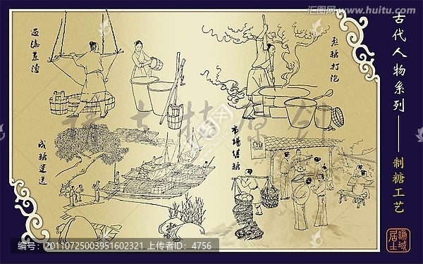 古代人物之制糖工藝