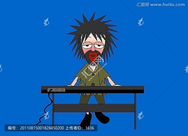 彈琴唱歌的人動(dòng)畫源文件