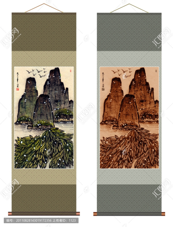 山水風(fēng)景國畫