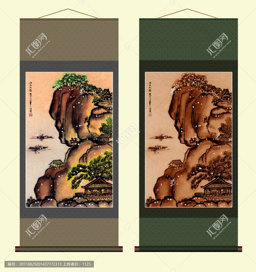山水風景國畫