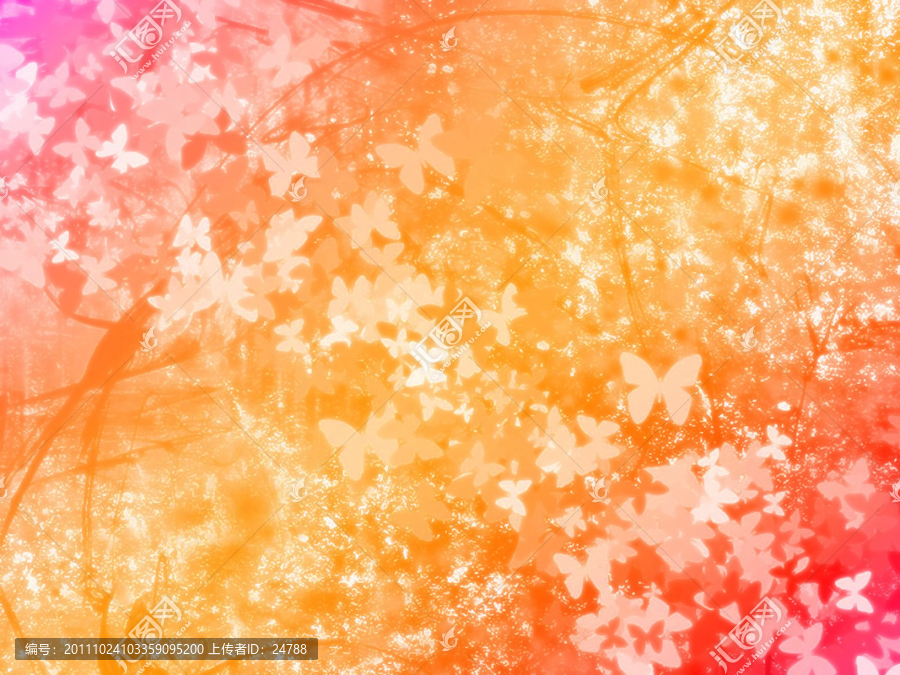 蝴蝶森林（紅黃）