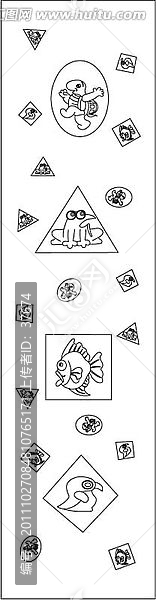 兒童門單線圖
