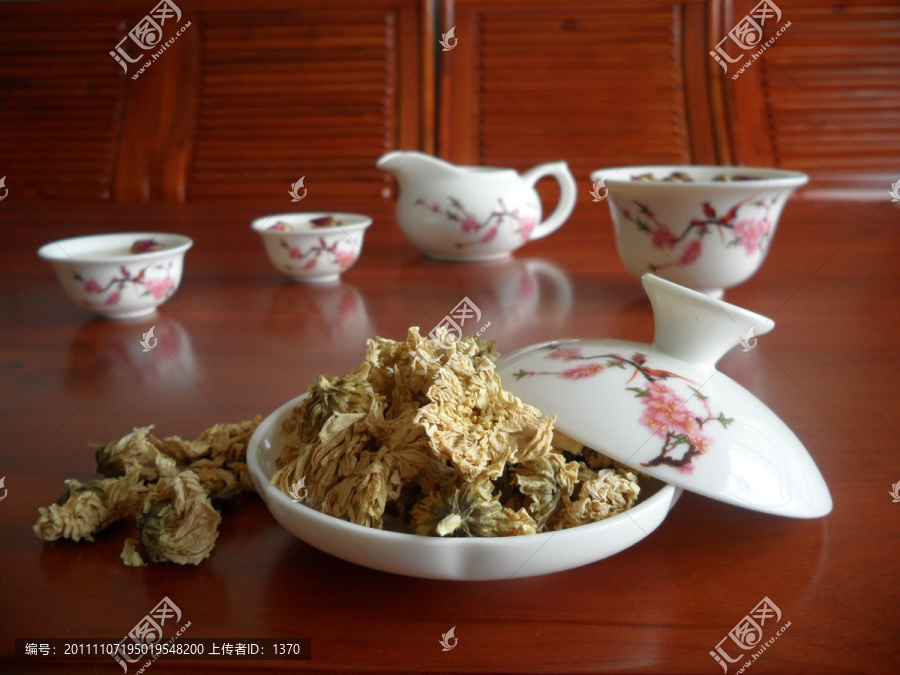 贡菊花,中药材饮片,茶具,中国四大名菊