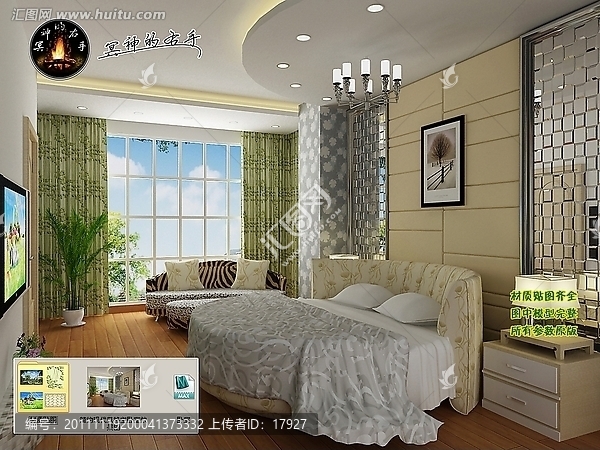 簡約現(xiàn)代風(fēng)格主臥室效果圖