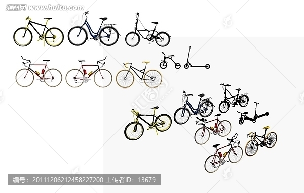 3dmax模型自行車(chē)