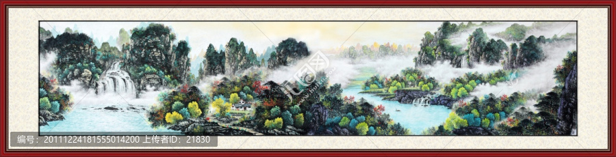 國(guó)畫(huà)山水長(zhǎng)卷