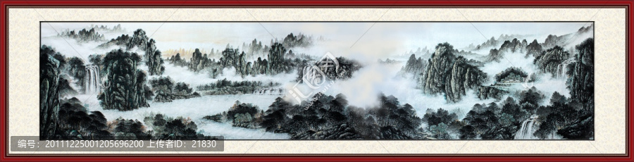 國(guó)畫山水長(zhǎng)卷