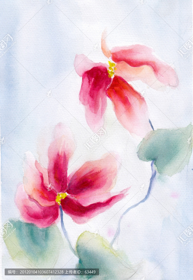 水彩花卉（未分層）