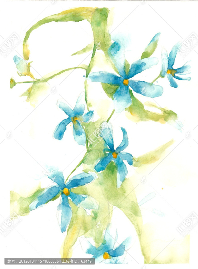 水彩花卉（未分層）