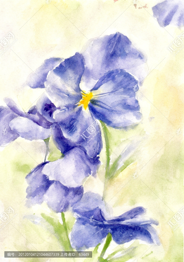 水彩花卉（未分層）
