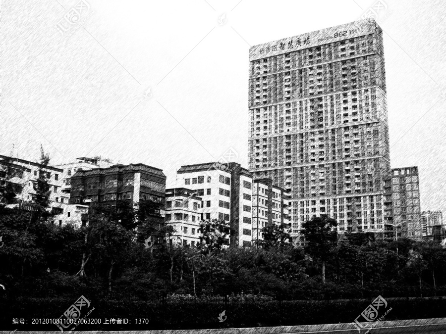 現(xiàn)代建筑素描