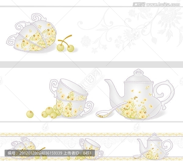 廚具,瓷片腰線花片（通道分色）