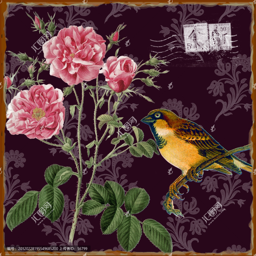 無(wú)框畫,花卉,玫瑰