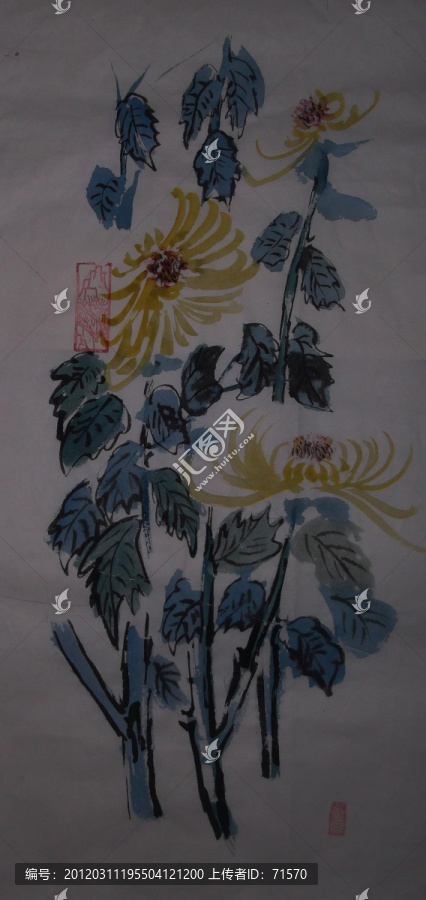 水彩花鳥畫