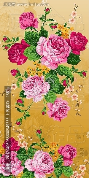 花卉圖案,手繪花卉
