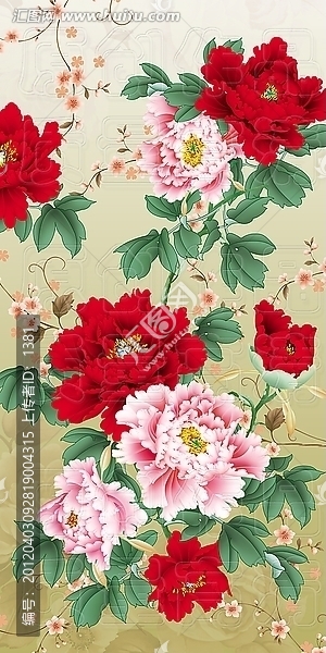 花卉圖案,手繪花卉