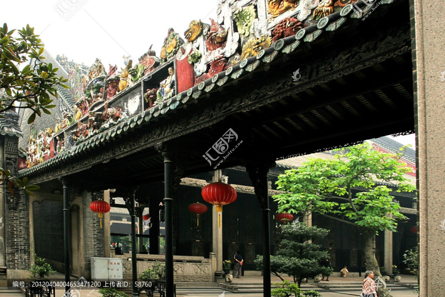 陈家祠,长廊陶塑