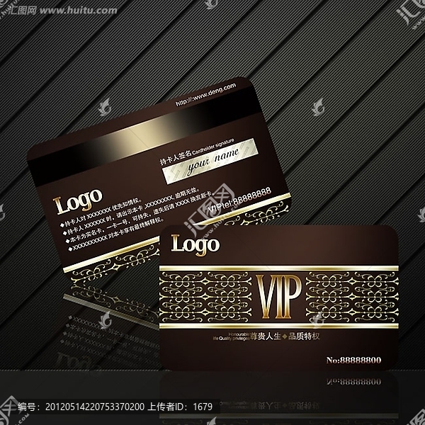 金色精美VIP卡設(shè)計(jì)源文件