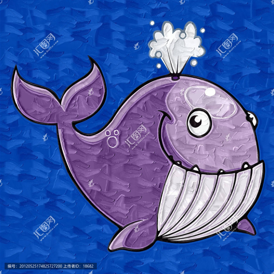 裝飾畫,無框畫,油畫,鯨魚
