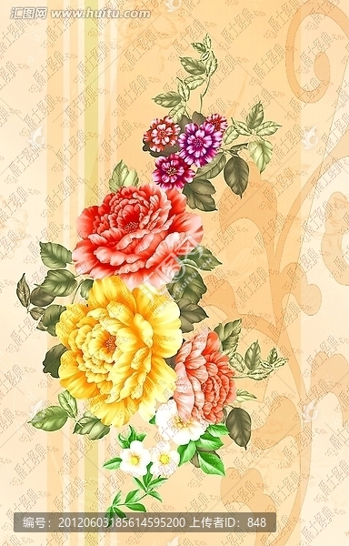 爵士經(jīng)典花卉圖案設(shè)計(jì)