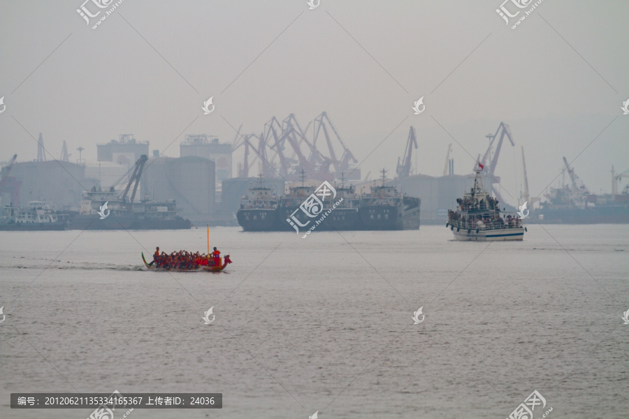 防城港国际海上龙舟赛,大港赛龙舟