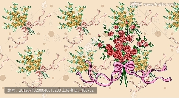 玫瑰花束,花束圖案