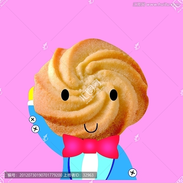 卡通餅公仔,餅干包裝素材
