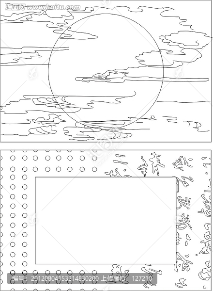 浴鏡裝飾鏡矢量雕刻圖案,中式復(fù)古風(fēng)格