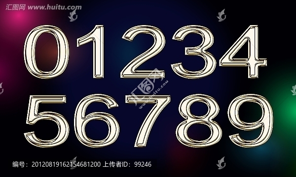 金屬字,數(shù)字設(shè)計